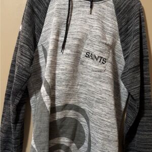 NFL Black and Gray Saints Hoodie Sweatshirt